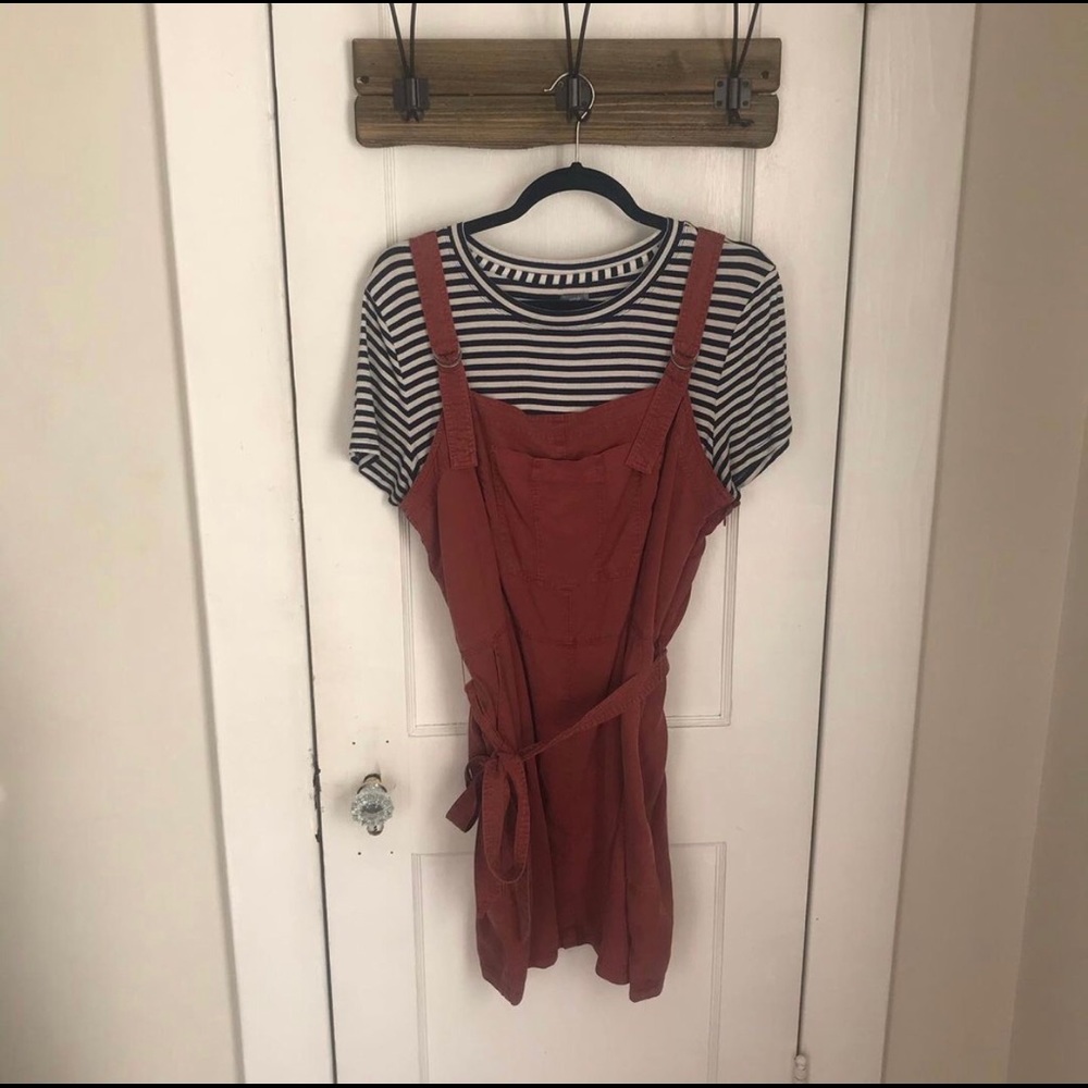 Burnt Orange Smock Dress